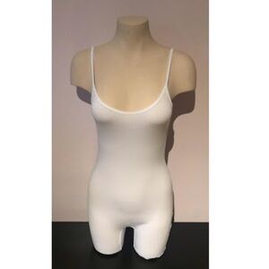 White Sleeveless Spaghetti Strap Jumpsuit